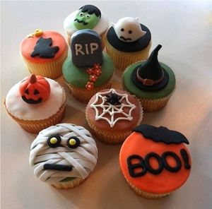 halloween cup cakes